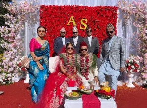 वैवाहिक बन्धनमा बाँधिए अभिनेता संयम र अभिनेत्री आश्मा